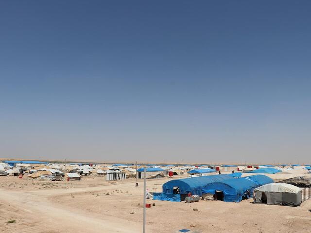 a lot of tents in the desert